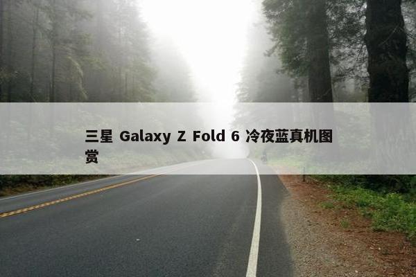 三星 Galaxy Z Fold 6 冷夜蓝真机图赏